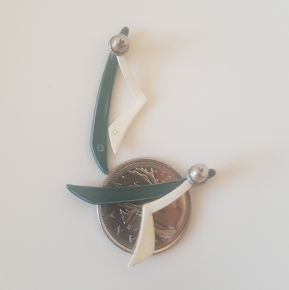 Abstract Leg Earrings - Picture 8 of 8